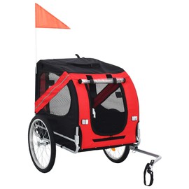 CHARMMA Dog Bike Trailer Red and Black-11KG