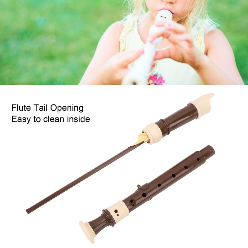 8 Hole Recorder Detachable Soprano Recorder Musical Instrument with Cleaning