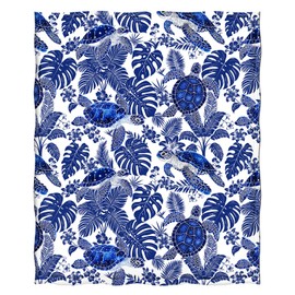 Levens - Manta de tortuga marina, regalo para mujeres y niñas, manta de tortuga azul, decoración temática de tortugas de animales oceánicos para recámara, sofá y sofá, manta de franela suave y