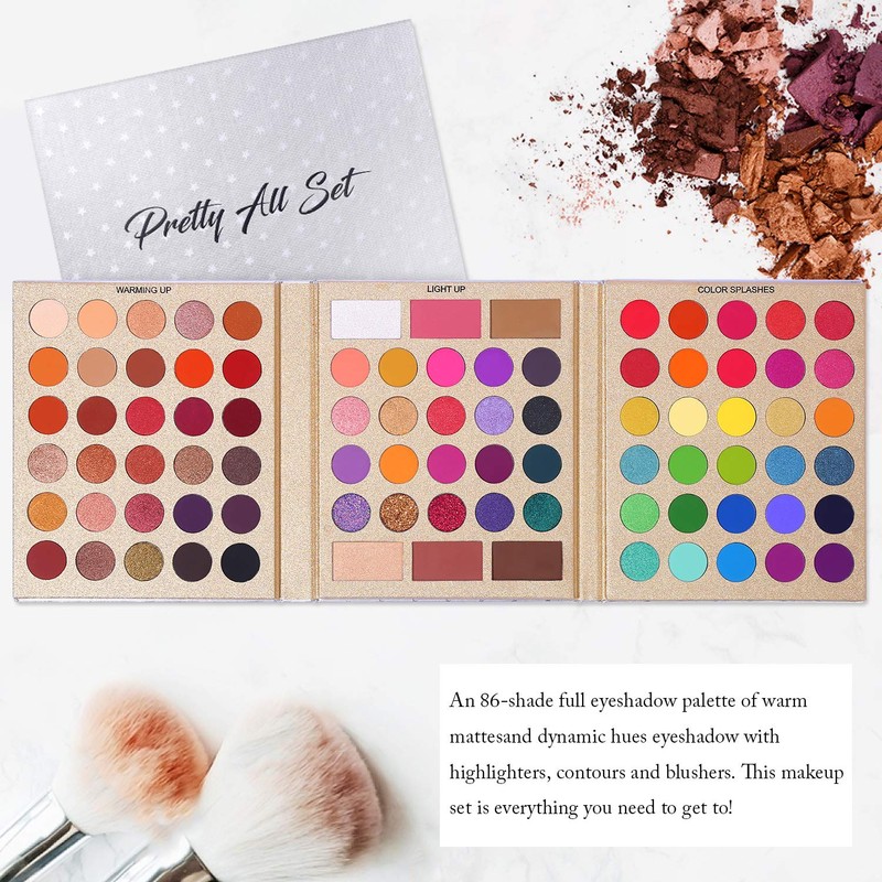 UCANBE Pretty All Set Eyeshadow Palette Holiday Gift Set Pro