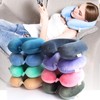 Bookishbunny Memory Foam U Shaped Travel Pillow Airplane Bus Car