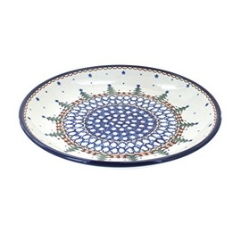 Blue Rose Polish Pottery Rustic Pines Dessert Plate