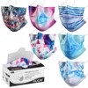 NUÜR 50pcs Tie Dye 3 Ply Disposable Face Mask, Mask