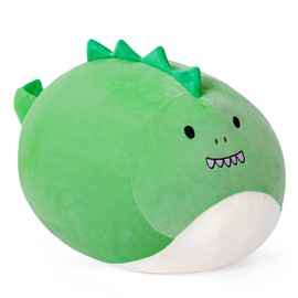 Wepop 20in Dinosaur Stuffed Animal Toys, Cute Giant Dino Pebble Plush Toy Throw Pillows Soft & Cuddly Plushies Dolls Birthday Gift for Kids