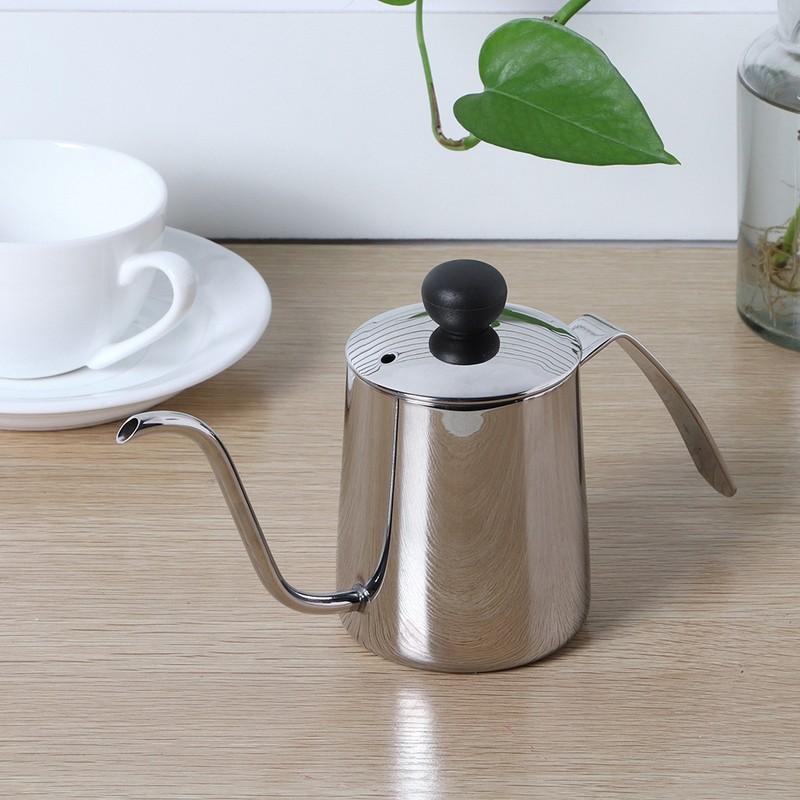250ml Stainless Steel Coffee Pot Long Spout Kettle with Handle