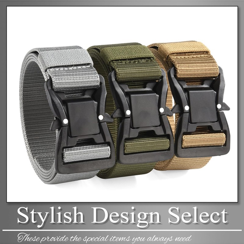 Buzz Selection LBT792 Nylon Tactical Quick Release Belt, Lightweight, Outdoor,