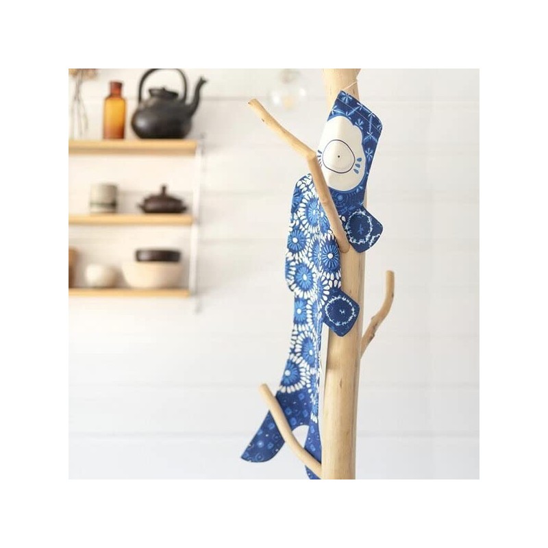 Madame MO Organic Cotton KOINOBORI Koinobori Fancy S Peacock 27.6