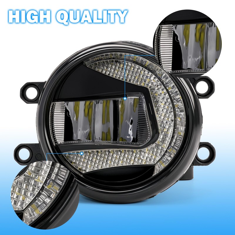 LED Fog Lights Compatible with 2008-2010 Toyota Corolla Bumper Driving
