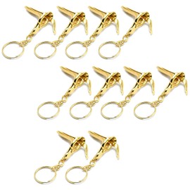 AAProTools Set of 10 Pcs Gold Speculum Keychain Stainless Steel - Gift for Doctor & Midwife