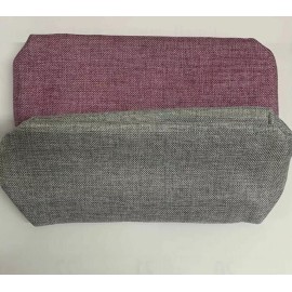 Lancôme Lancome Silver& Pink Cosmetic Makeup Evening Bag Zipper Clutch Shimmer