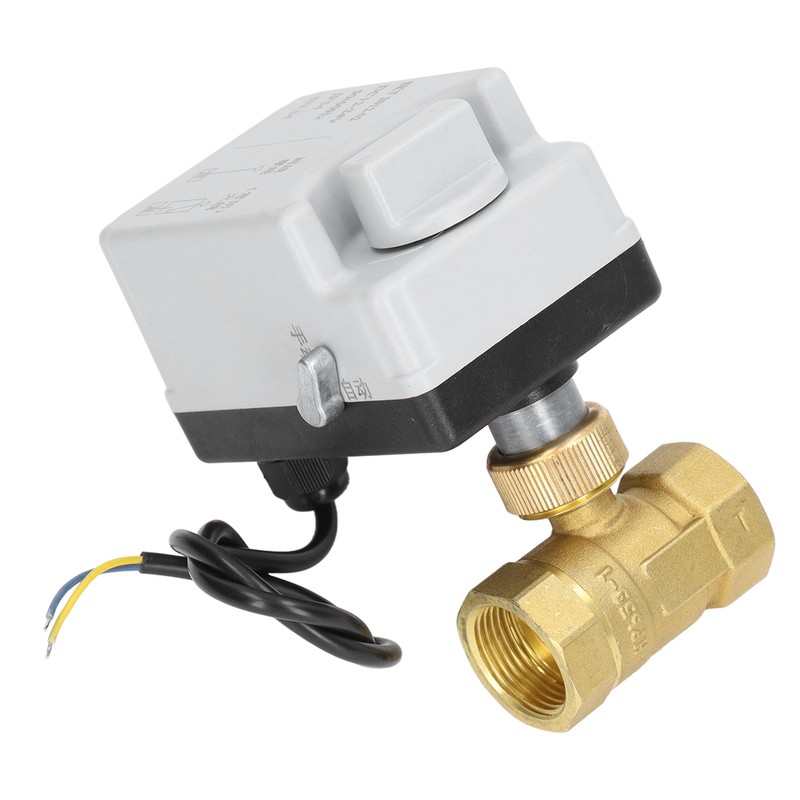 Motorized Ball Valve Electrical 2 Way Normally Closed Manual Automatic
