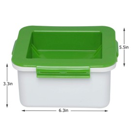 Poweka Tofu Press Kit with Water Collecting Tray Middle Strainer & Top Lid Homemade Tofu Press Drainer, Easily Remove Water from Tofu for More Delicious