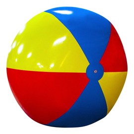 Sol Coastal Beach Behemoth Giant Beach Ball, Huge Inflatable Ball Made of Thick, Durable 30-mil Vinyl with Reinforced Seams - Big 12 Foot Diameter Ball with Secure Airtight Valve for Beach Volleyball