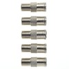 Quick Coupling F Connector, Pack of 5 - 75 Ohm,