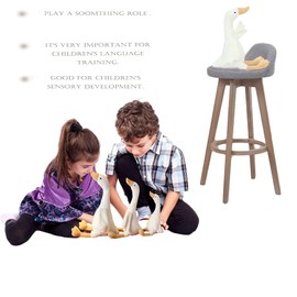 CHELEI2019 19.7" Goose Stuffed Animal Plush Toy,White Swan Stuffed Animal Toy Gifts for Kids