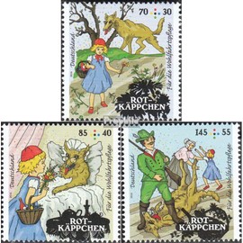 FRD (FR.Germany) 3208-3210 (complete.issue.) unmounted mint/never hinged ** MNH 2016 Grimm Fairytale - Little Red Riding Hood (Stamps for collectors) Fairy tales/myths/legends