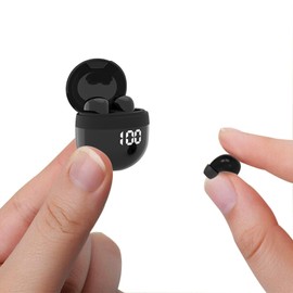 Mini unsichtbare Kopfhörer Bluetooth kabellos in Ear kleinste drahtlose schnurlose Ohrhörer Wireless Earbuds Headphones Ohrstöpsel für kleine Ohren Gehörgänge versteckt Kopfhörer Headsets für Arbeit