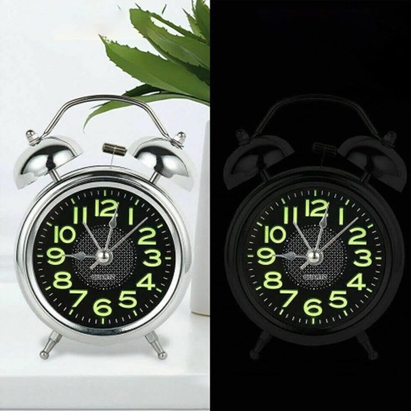 Bell Alarm Clock - Wind up Clock Luminous - Timer