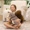 MorisMos 45cm tall squirrel cuddly toy XXL, giant squirrel soft