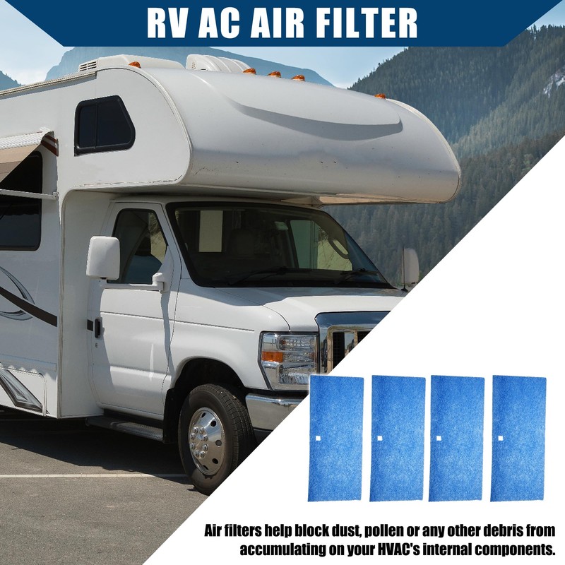 A ABSOPRO 4 4 Stück 6"x14" RV AC-Luftfilter für Coleman