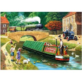 Kevin Walsh Nostalgia K33021 Rail & Canal Jigsaw Puzzle 1000 Pieces