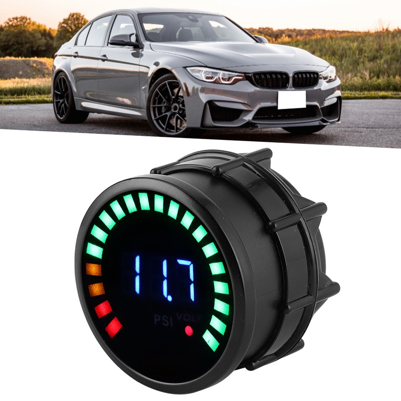 2in Digital Oil Pressure Gauge Meter 0‑120 PSI LED Display
