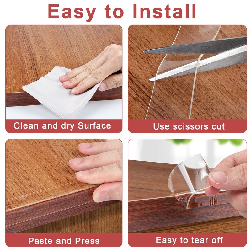 Corner Protectors Baby Proofing,Clear Corner Protector,Soft Edge Protector 6.6ft(2M) Corner