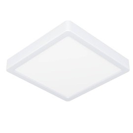 EGLO LED Deckenleuchte Fueva 6, quadratische Deckenlampe, Aufbaulampe aus Kunststoff in Weiß, Deckenbeleuchtung warmweiß-kaltweiß, 22x22 cm