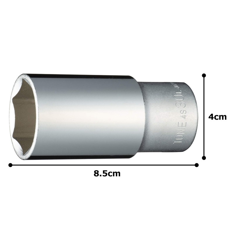 Tone Deep Socket (6 Angle) 4S-30L Drive Angle 0.5 inch