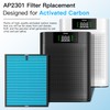 Airtok AP2301 Genuine Air Purifier Activated Carbon Filter, High-efficiency HEPA