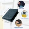 Czyan Passport Holder, Faux Leather Protective Cover with RFID Blocking