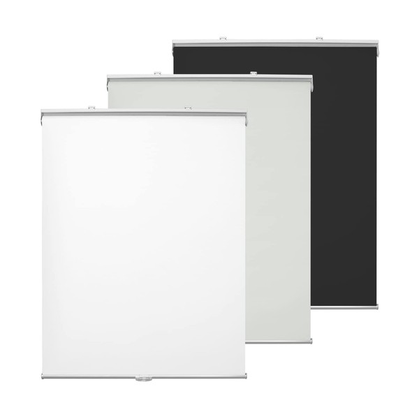 Cordless 100% Blackout Roller Window Shades, Wireless Window Blinds with