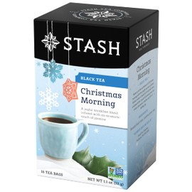 Stash Christmas Morning Black Tea, Non-GMO, 18 Tea Bags (Pack of 6)