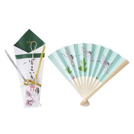 Amemari Shrine Visit Noshi Fan, Made in Japan, String Fan, Crane, Noshi Fan, Fan, Crane, Palace Visit, Ceremony, Baby, First Arrivals, 100-Day Visit, Kimono, Maternity Wear, Celebration Wear,