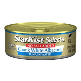 StarKist Selects No Salt Added Chunk White Albacore Tuna in Water - 4.5 oz Can