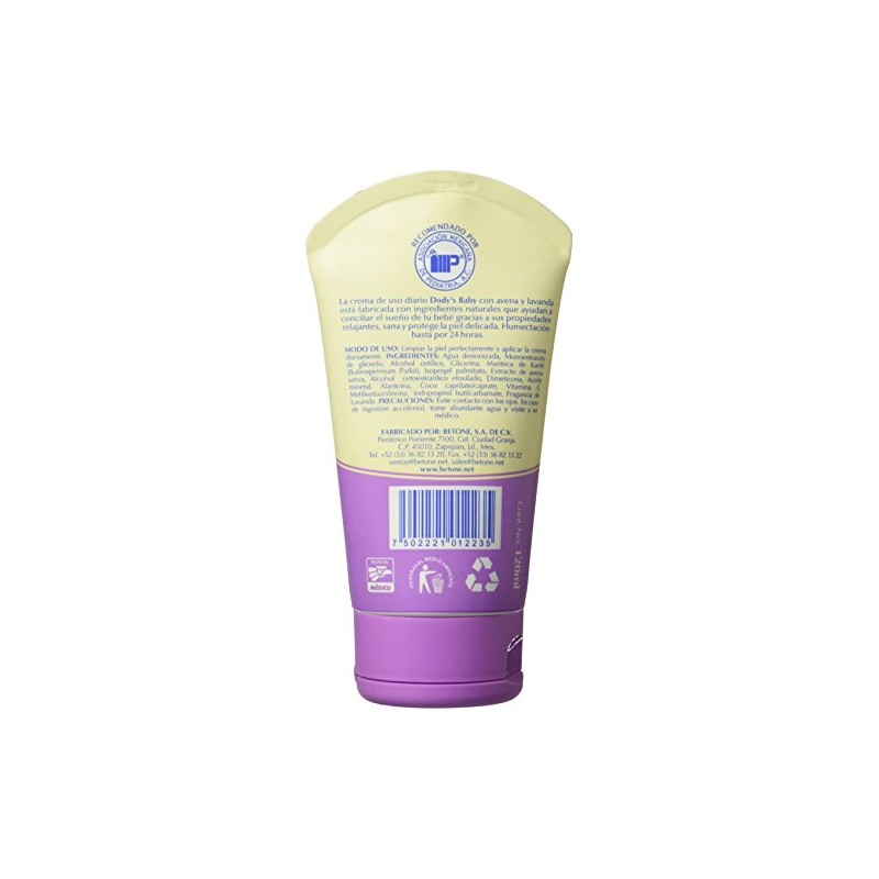 Dodys Crema Avena y Lavanda, 120 ml