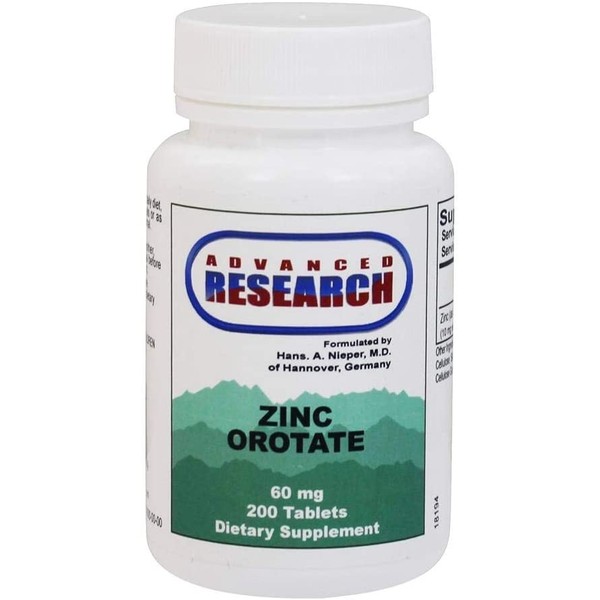 Zinc Orotate 60 mg 200 Tabs