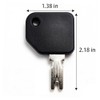 feishunteng 5PCS 166 Forklift Ignition Keys – Compatible with Hyster,