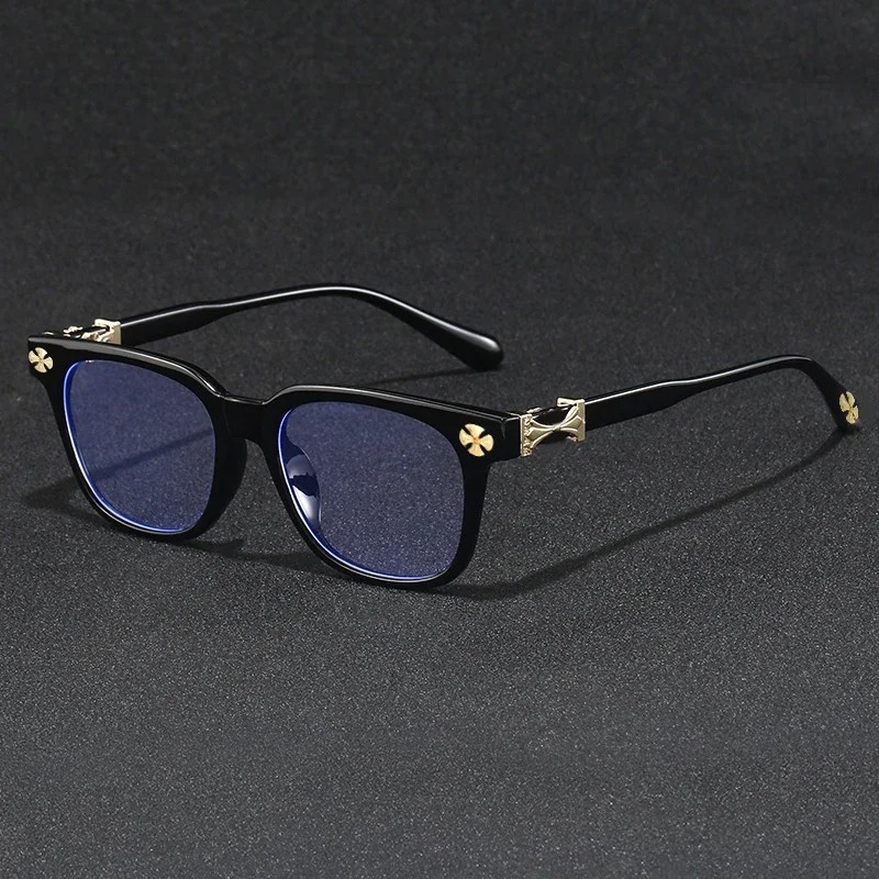 Oversized Blue Light Glasses for Women – Rhinestone Decor Computer