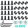 16 Pack T-Nut Screw Replacement Sets,Compatible with Rail Mount, with