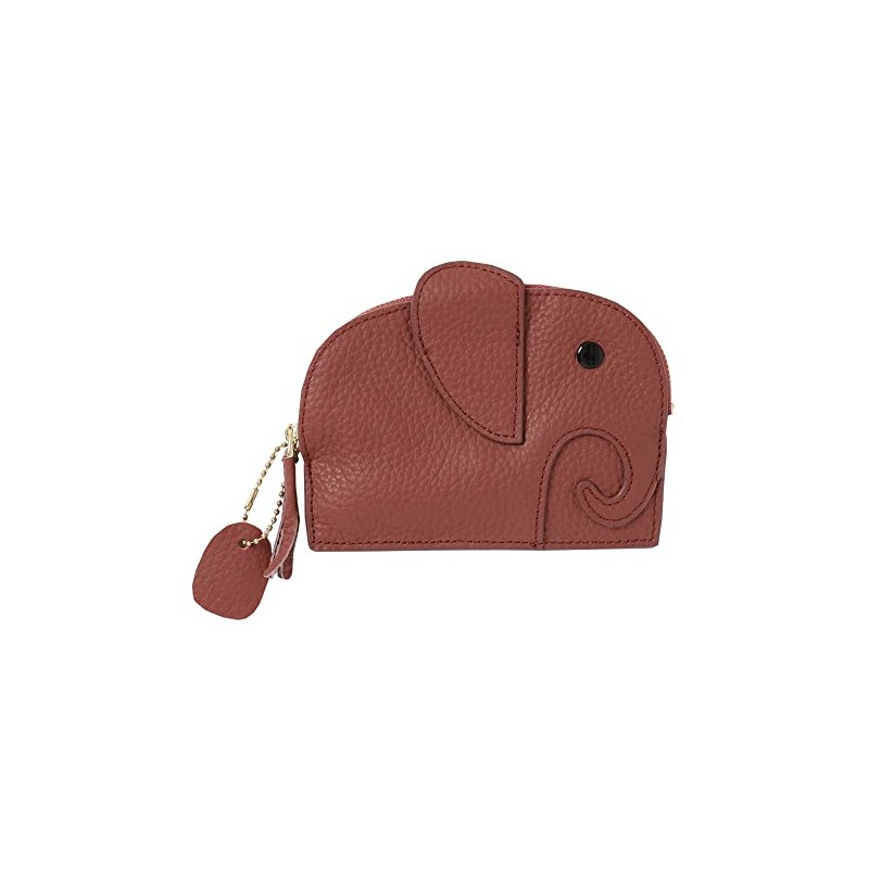 Women's Compact Genuine Leather Mini Wallet Coin Case Leather Coin
