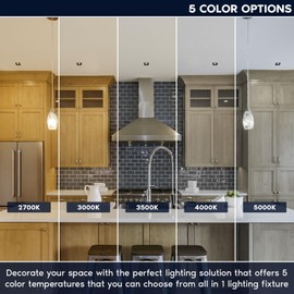 LUXRITE 4 Inch Square LED Recessed Ceiling Light with J-Box, CRI90, 12W, 5CCT Selectable 2700K-5000K, 840 Lumens, Dimmable Canless Downlight, Wet Rated, IC Rated, ETL, Black Trim (4 Pack)