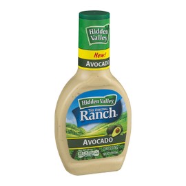 Hidden Valley, Ranch Dressing, Avocado, 16 Ounce Bottle (Pack of 2)