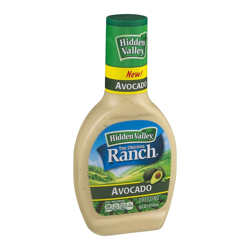 Hidden Valley, Ranch Dressing, Avocado, 16 Ounce Bottle (Pack of