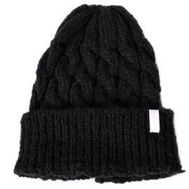 Casualbox Unisex Winter Beanie Knit Hat Warm Casual Fashion Slouchy Baggy Black