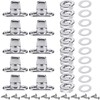 Gisafai 10 Sets Canvas Twist Lock Fasteners, Turn Button Fasteners,