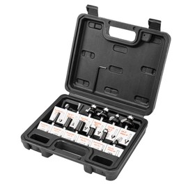 Milling Cutter Set 12 Pieces VERTO with 6 mm Shaft | Router Set (for Wood, Chamfer Cutter, Accessories for Routers) | Sintered Carbide Wood Cutter | Shaft Router Bit Set | Milling Tool Set for Woodworking