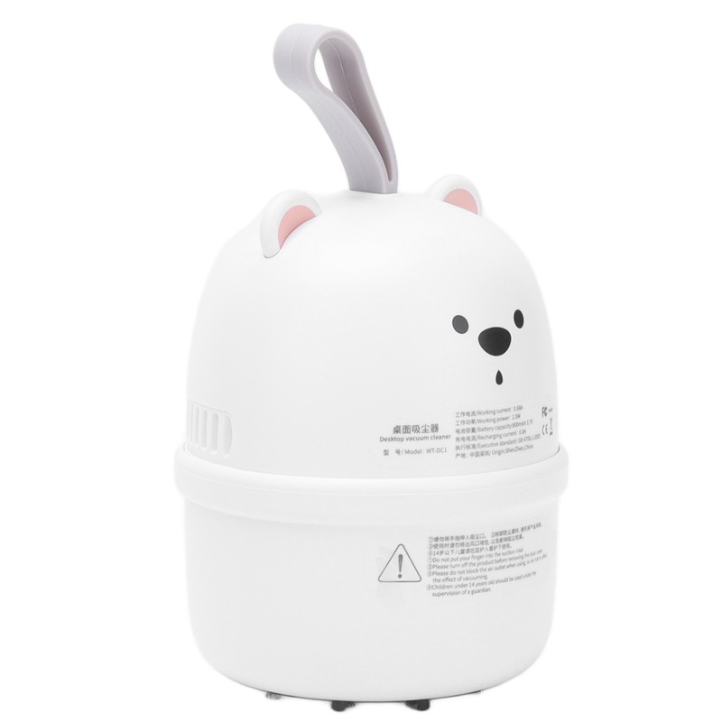 Mini Desktop Dust Collector USB Charging Mini Portable Bear Kids