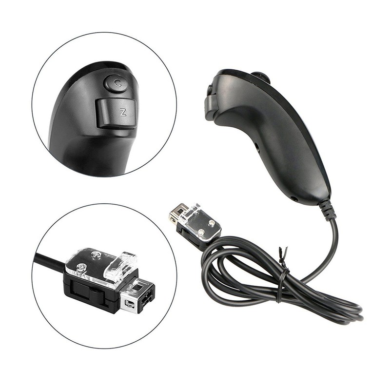 Remote Controller Remote and Nunchuck Controllers with Silicone Case Compatible
