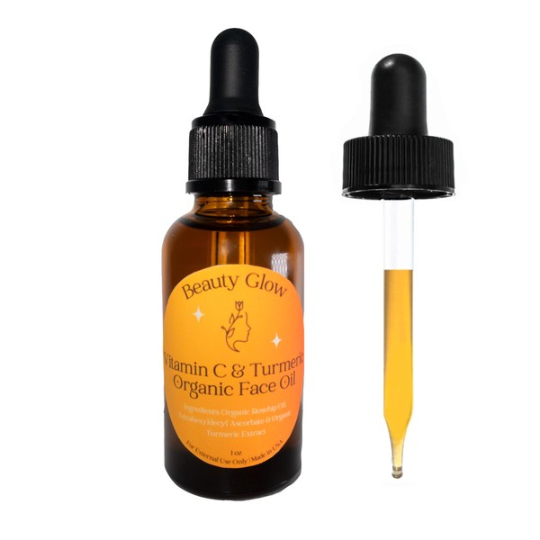 Organic Tumeric & Vitamin C Face Oil for Dark Spots